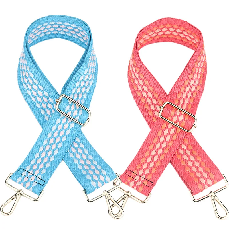 REWIN Fancy 5cm Wide Gradient Color Bag Accessories Shoulder Replacement Strap for Handbags