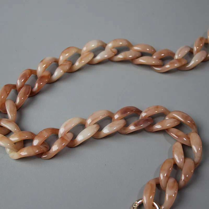 Acrylic Resin Chain Bag Strap for Handbags Women Gold Purse Chains