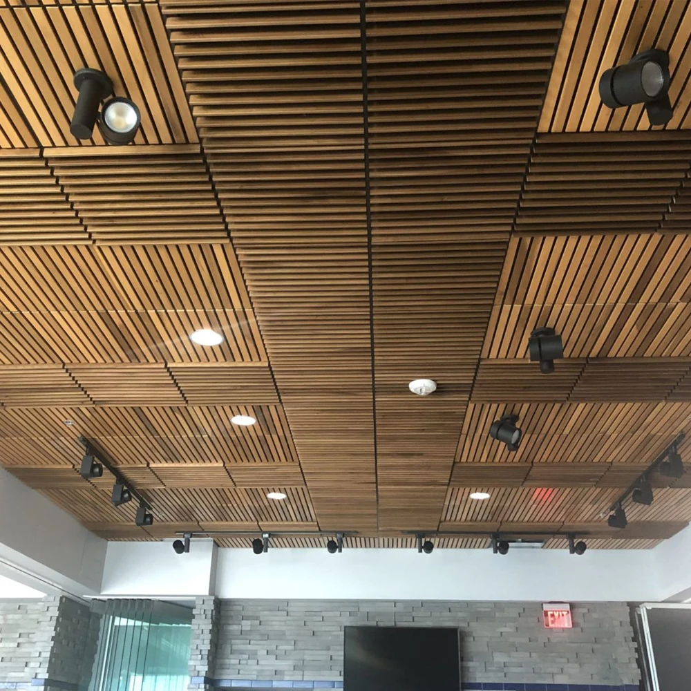 60x60 Black Hanging Acoustic Panels Decorative Ceiling Tiles Hanging Decorative Ceiling Panels