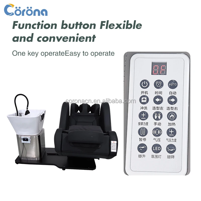 Modern Shampoo Bed Hair Salon Washing Chair Barber Shop Furniture Rotating Massage Head Spa Shampoo Chair For Salon