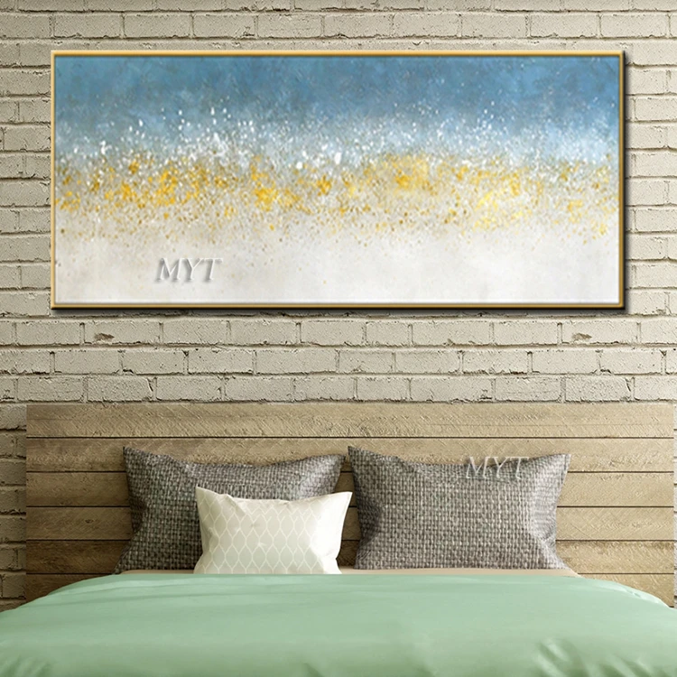 
Canvas Wall Art Custom Canvas Gold Texture Design Large Abstract Hand Oil Painting 