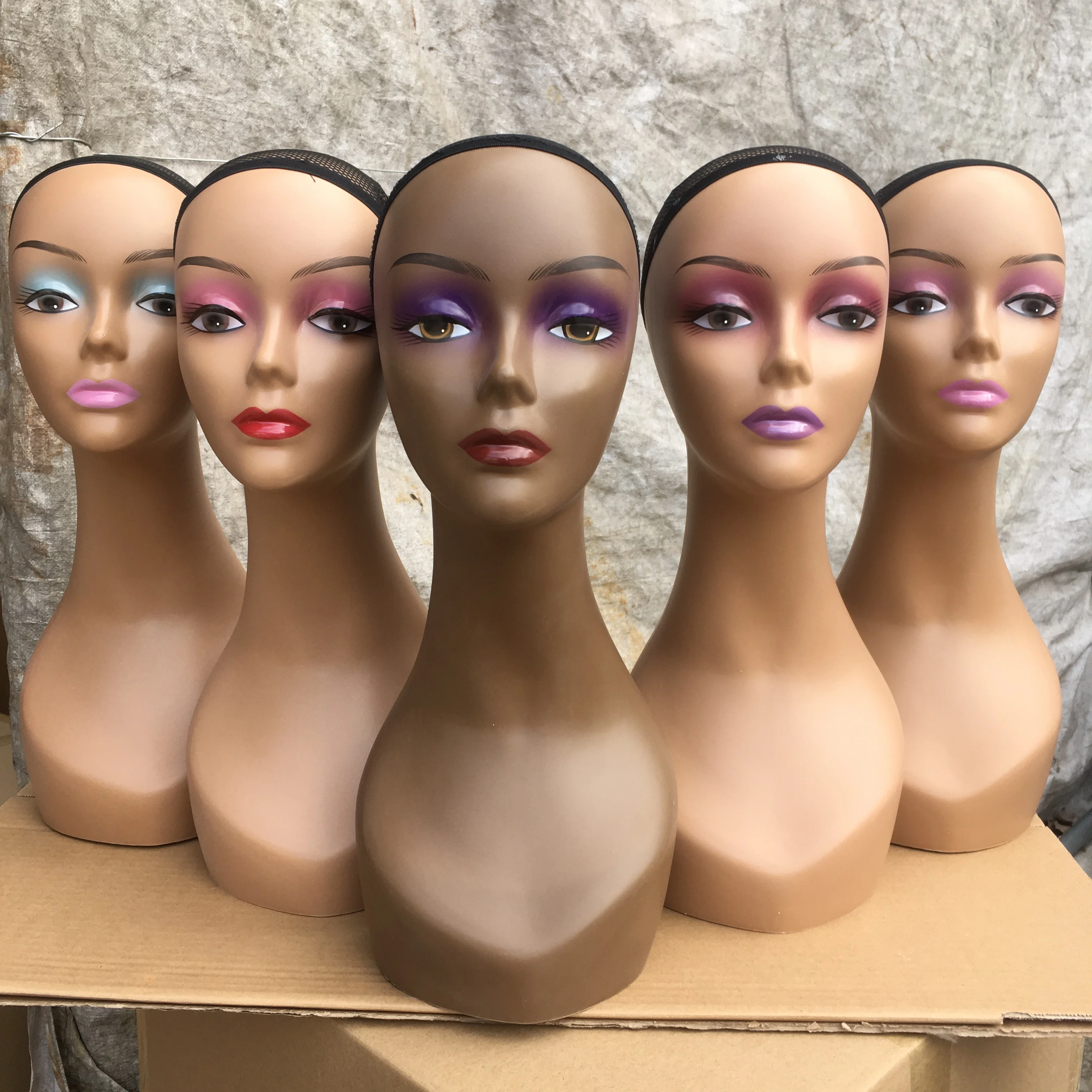 Flash Sale Women Maniquines Displaying Women Head European And American Popular Style PP Half Body Female Mannequin Head
