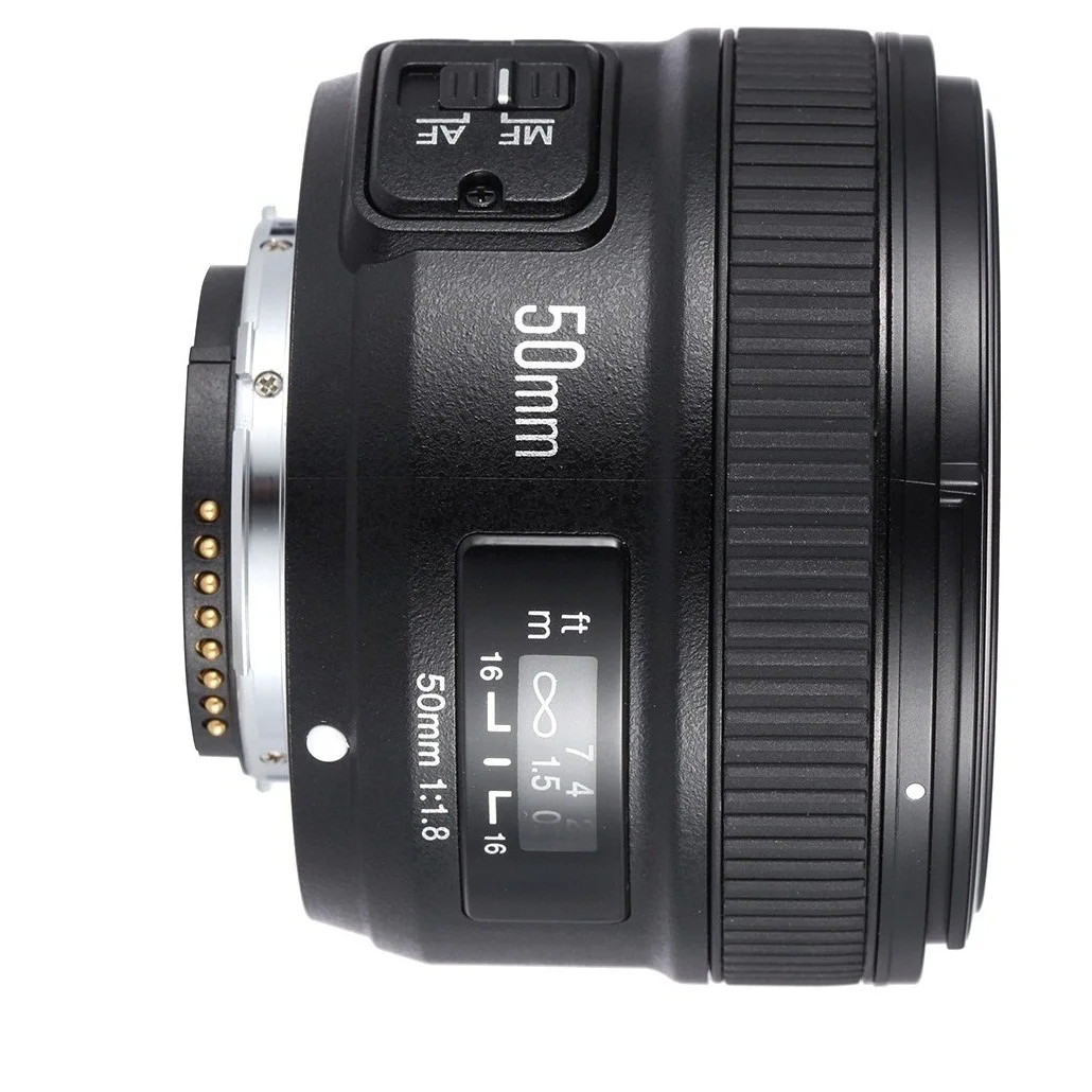 Top sell price 50mm lens Auto Focus YN50mm f1.8 lens forNikon EOS DSLR Cameras  YONGNUO YN EF 50mm f/1.8 AF Lens Aperture