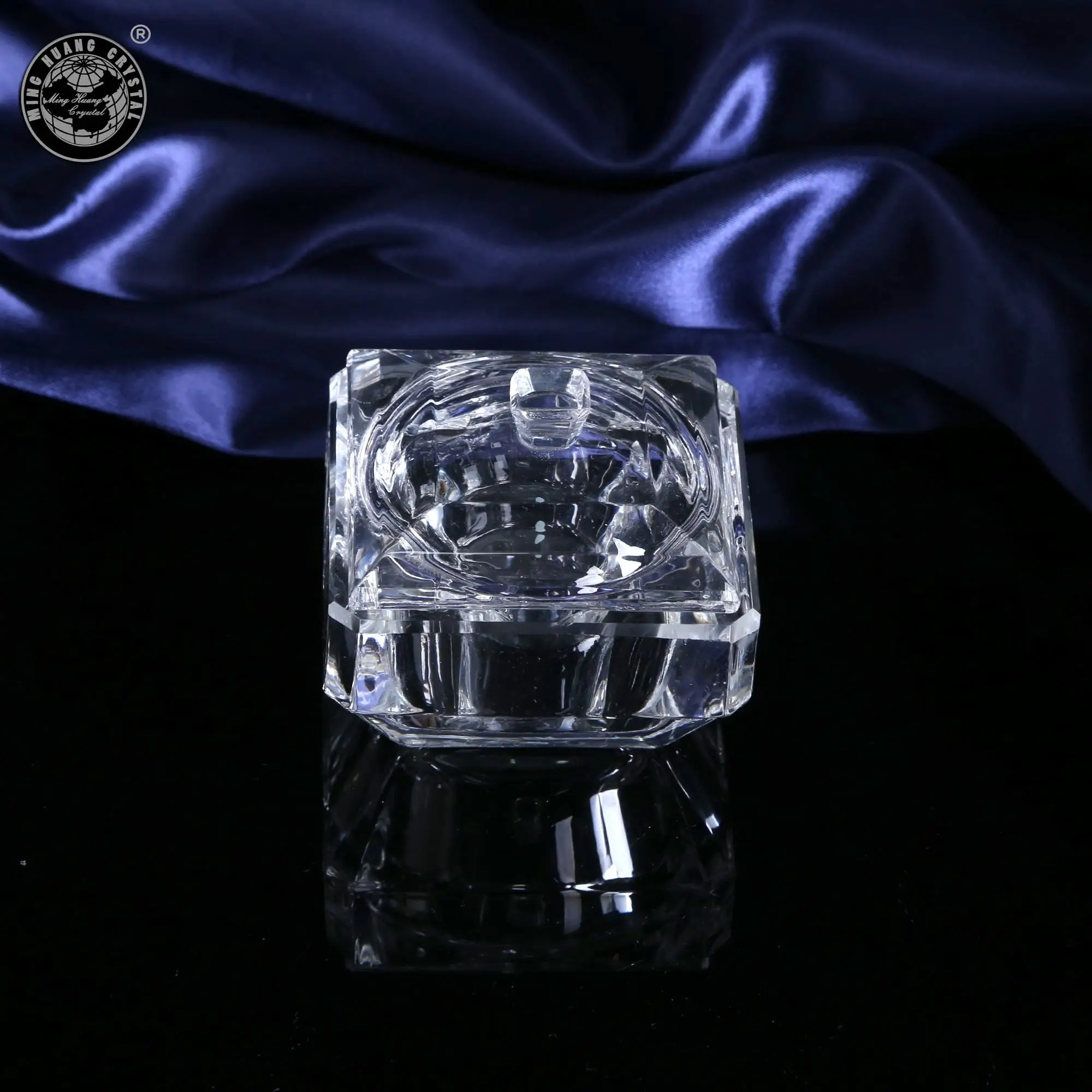 Mh-b007 Square Wedding Decoration Trinket Box Jewelry Boxes Gifts Transparent Crystal Glass Wedding Souvenirs for Guests Model