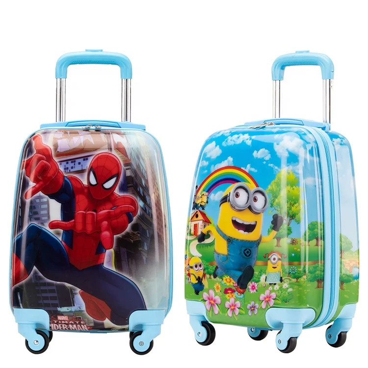 16 inch suitcase set ABS+PC children travel trolley luggage bag set with lock