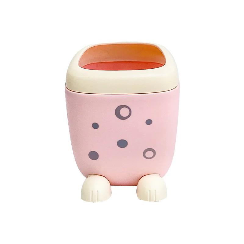New Desktop Storage Pen Holder Kids Pen Holders Kawaii Stationery Plastic Pen Holders