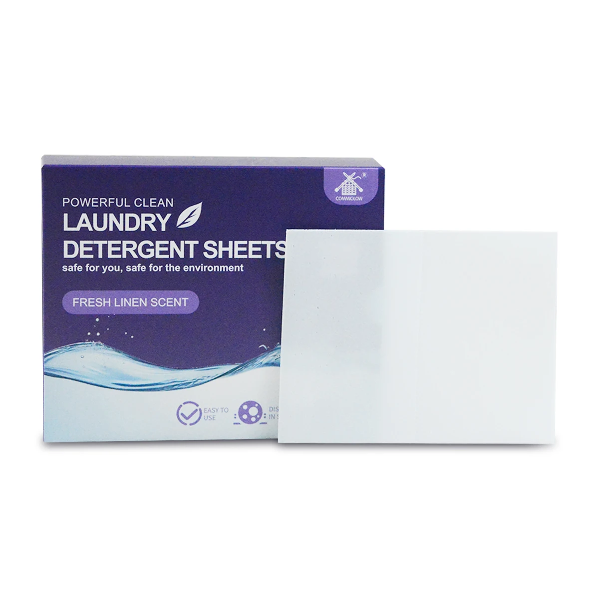 OEM Super Washing Eco-friendly Biodegradable Pure Natural Plant Laundry Detergent Sheet Liquidless laundry detergent strips