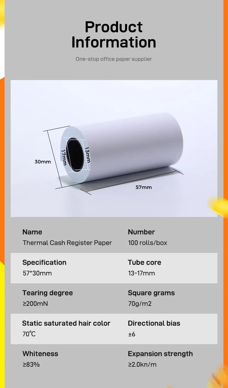 Low Price And High Quality Invoice Pos Atm Paper 80 X 80 Thermal Paper Rolls For