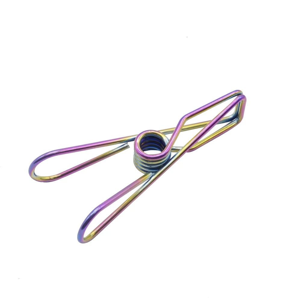 Fashionable High Quality Stainless Steel  Colorful Clothing Peg Sock Hanger Clip