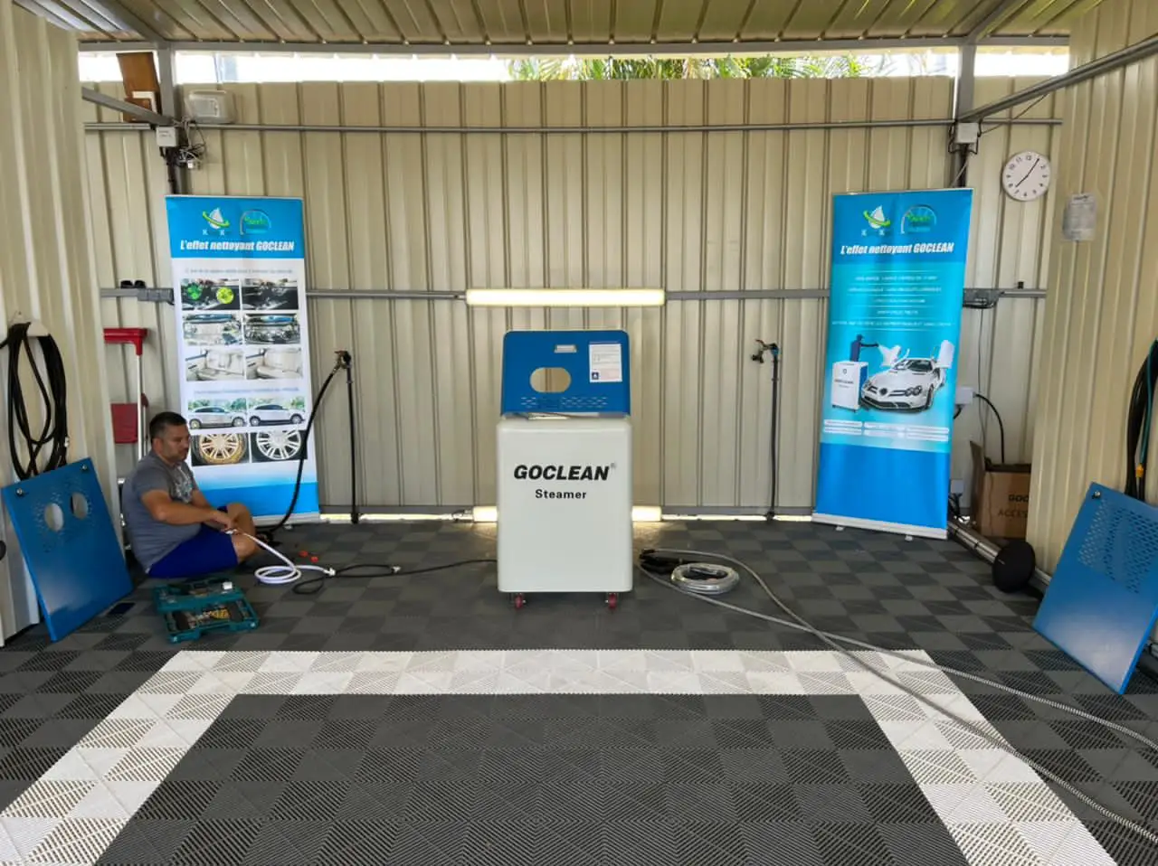 GOCLEAN Steam Cleaner Car Washer Waterless Machinery All Mobile Automatic Steam Cleaning Machine