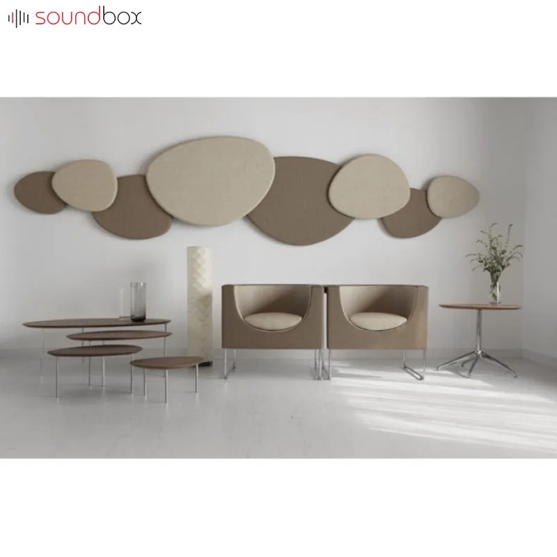 Soundbox custom materials soundproof hall insulation board sound-absorbing fabric panel for office wall ceiling