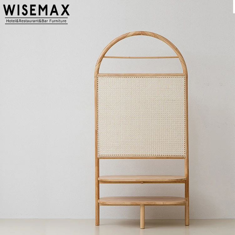Высококачественная мебель WISEMAX в японском деревянном стиле разделительный экран Современное украшение двойная полка