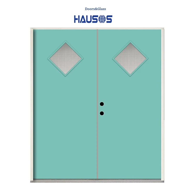 Алмазное окно зеленого цвета одно стекло входной сарай внешняя Передняя двойная дверь из стекловолокна