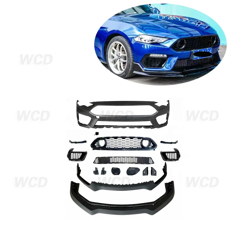 PP plastics Material CONCEPTS MACH 1 design body kit front bumper for Ford Mustang 2018-2022