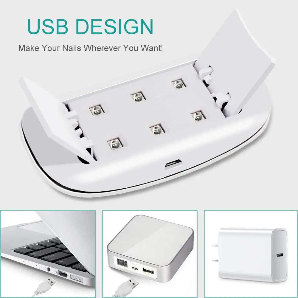 Custom logo led nail mini lamp mini nail lamp 42w mini led nail lamp