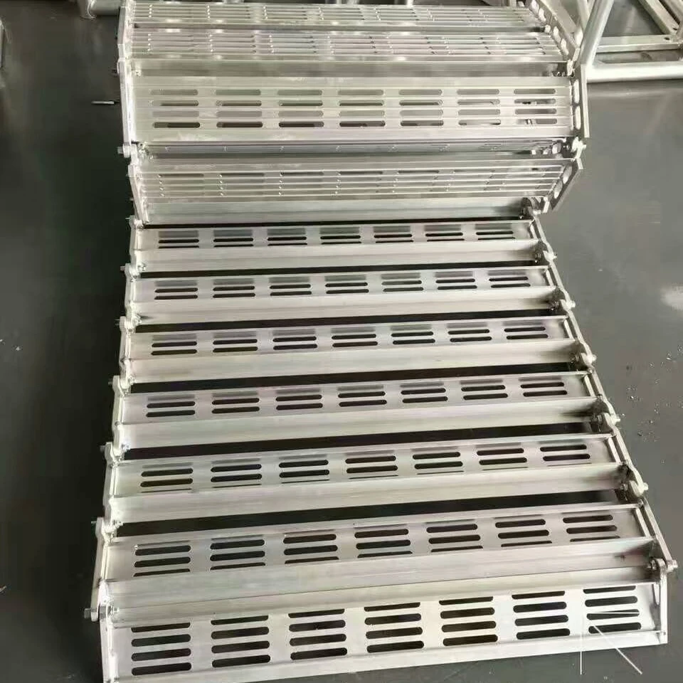Mobile Portable Aluminum Folding Unloading Stairs High Load Bearing Good Quality