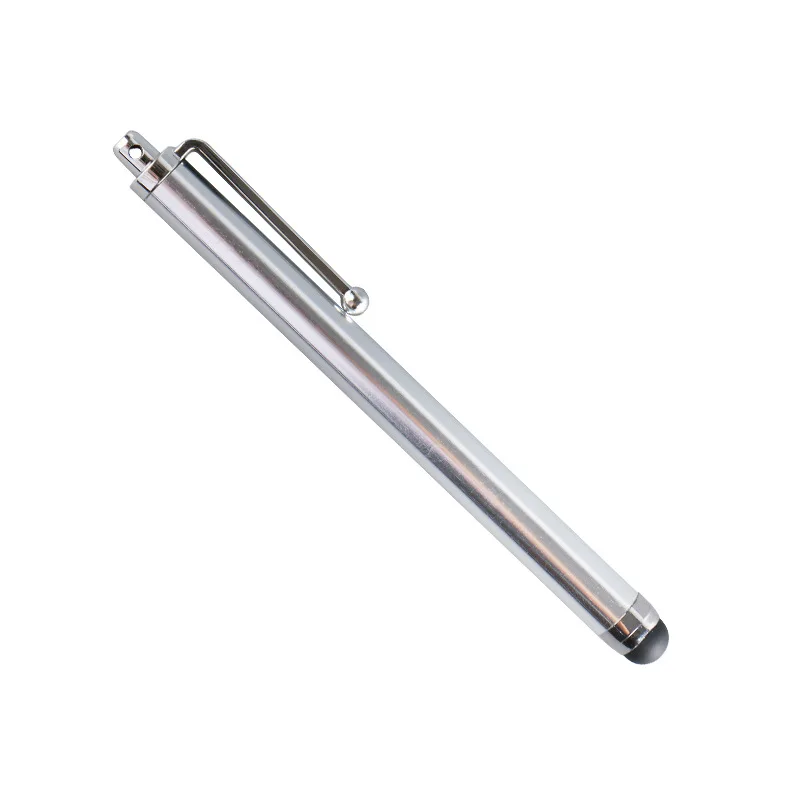 Очень дешевый мини-Стилус с резиновым наконечником для экрана смартфона, металлический стилус без запаса