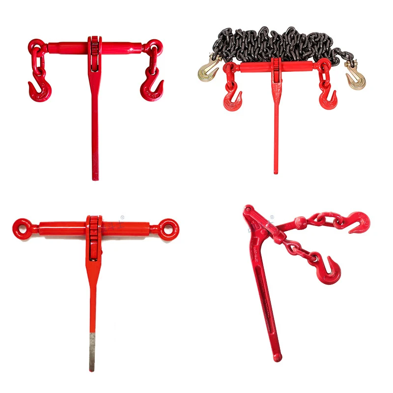 Load Binder with Grab Hooks Ratchet Tie down straps drop-forged steel cargo securement trailers trucks tools