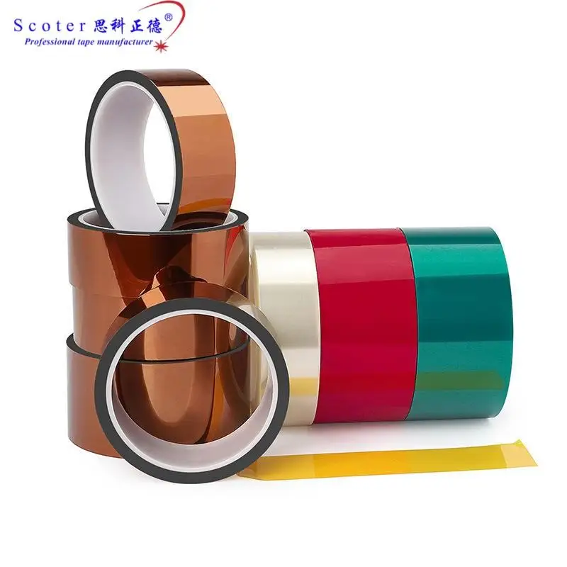 Die Cut 3.5mm PI Tape Polyimide Film Ton ESD Electronic Silicone Adhesive Polyimide Tape for PCB Board