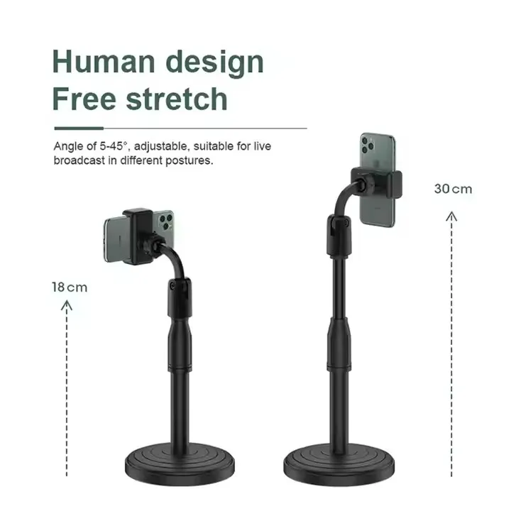 Заводская дешевая цена 360 градусов Регулируемый зажим для сотового телефона Настольный подставка мобильного портативный держатель