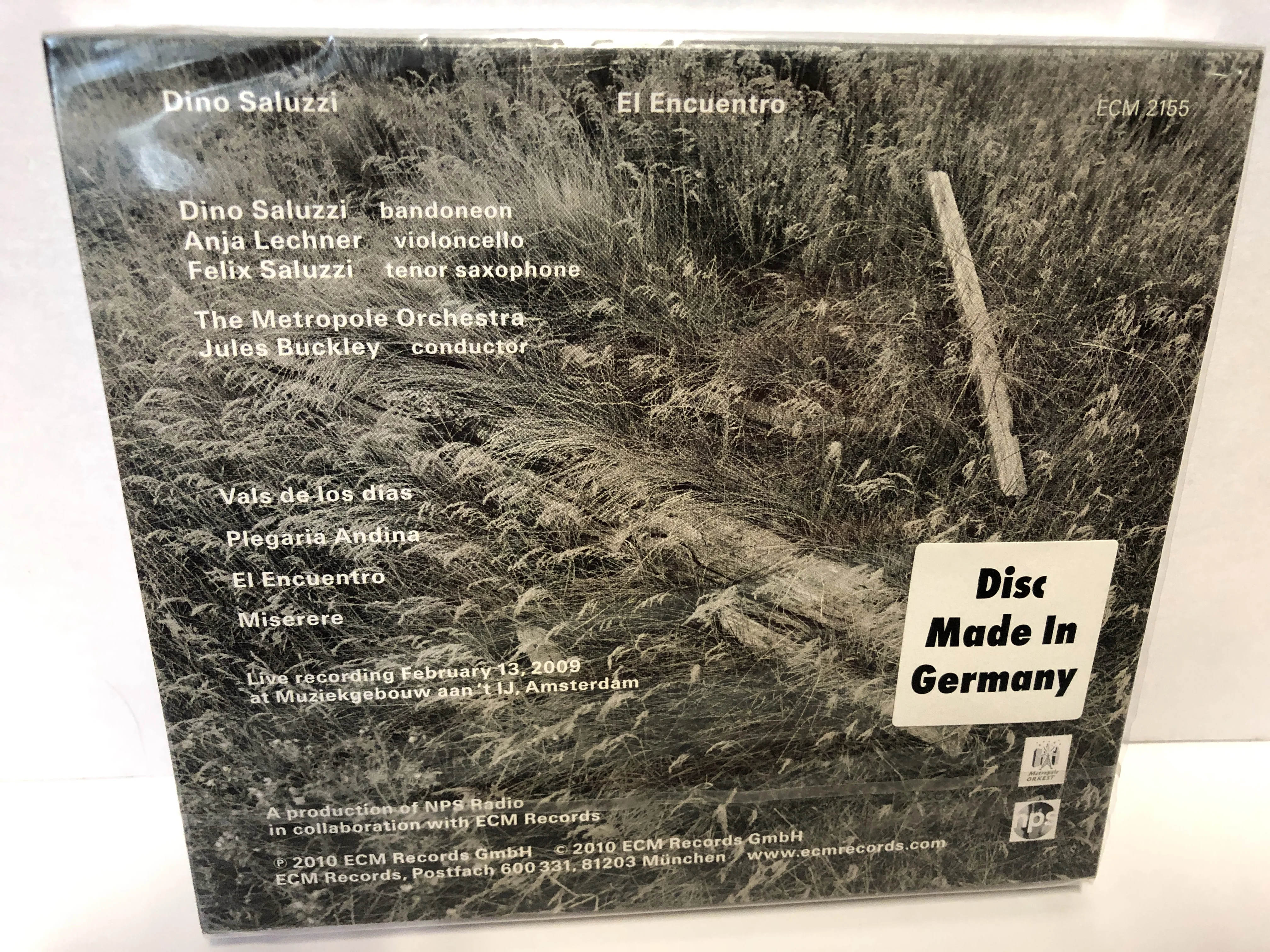Best Original CD of El Encuentro - Orchestral Music By Dino Saluzzi From ECM