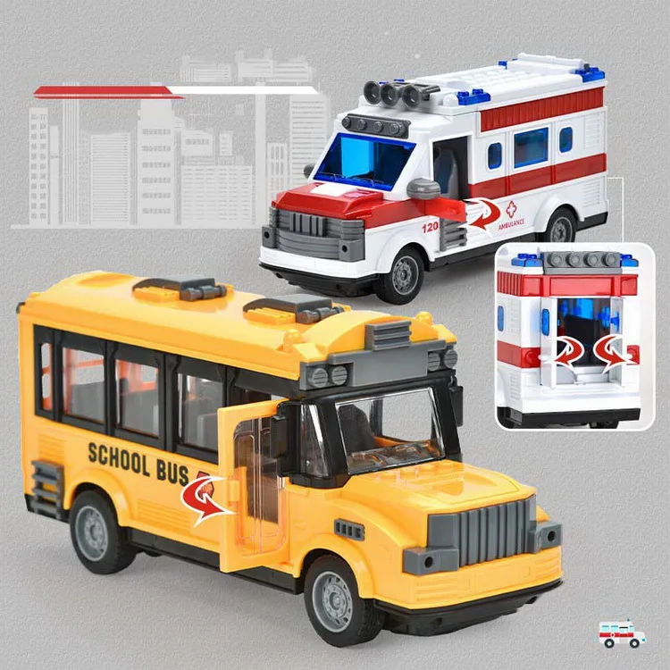 Baby Yellow School Bus Simulation Model Toy Remote Control Vehicle