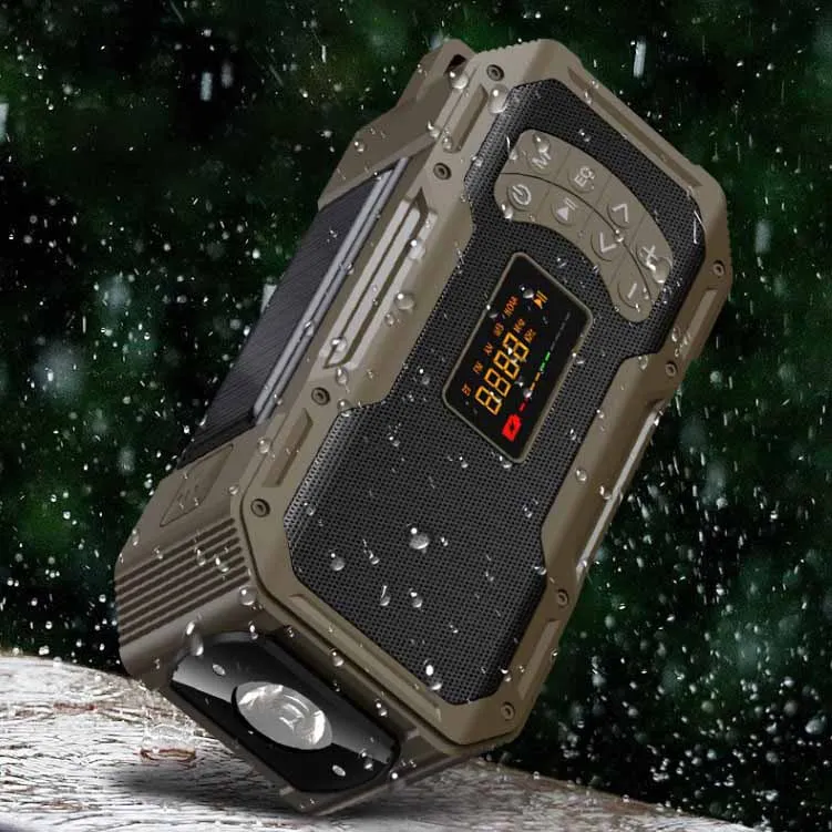 Popular design multi-color solar radio can be used as a flashlight mobile charging AM FM radio
