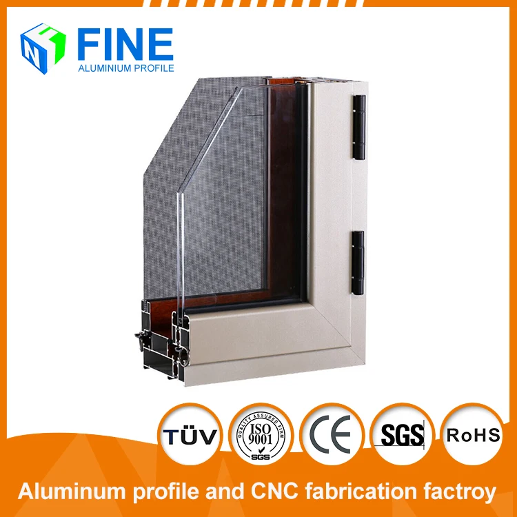 OEM Supplier Double Glass Windows Impact Windows Aluminium Casement Window Profiles