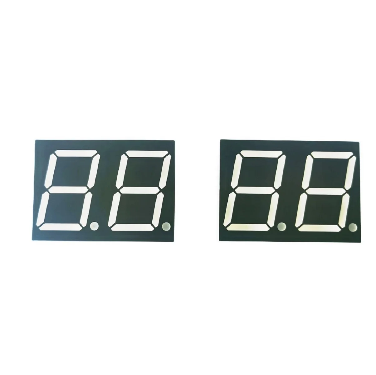 Factory custom design digits led display 7 segment 0.8 inch 2 digit blue number display