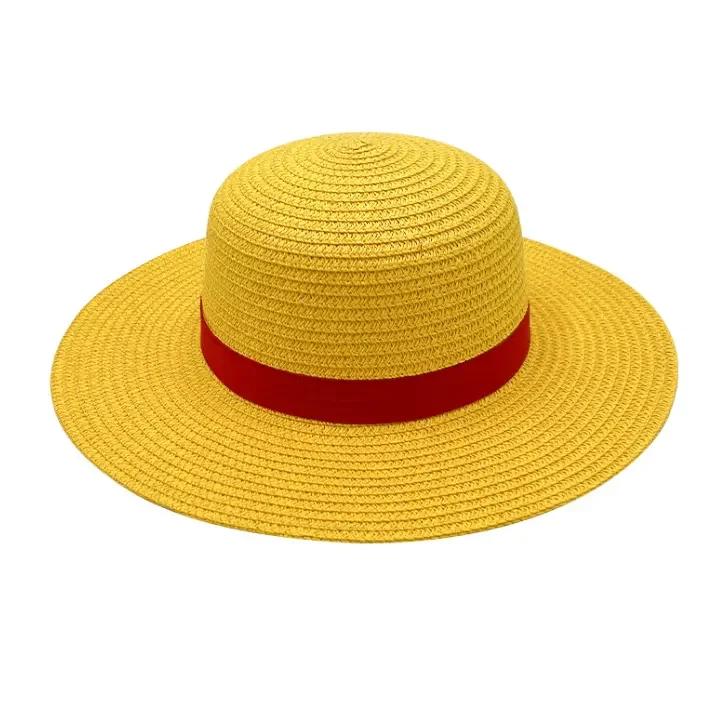 Ace Cowboy Hat Costume Hats Yellow Weard Pirates Regiment Ace Cosplay Fashion luffy straw hat