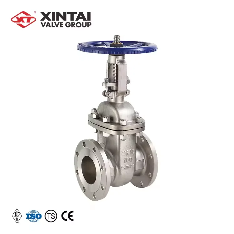Z41W-16P DN100 Water Oil Natural Gas Manual Stainless Steel GOST Gate Valve