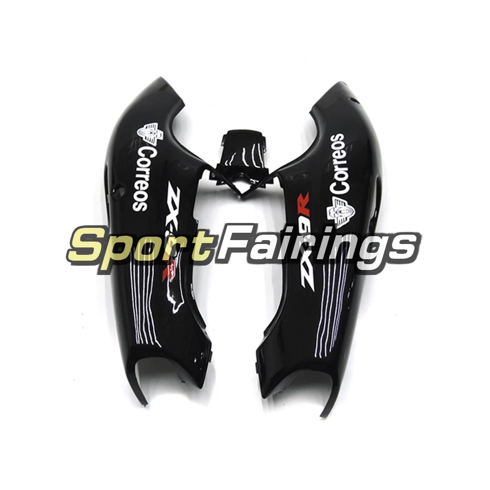  Sportbike полный комплект обтекателей подходит для Kawasaki ZX9R 1994 1995 1996 1997 ZX-9R 94-97 ABS пластик Кузов-Черный Белый ЗАПАД