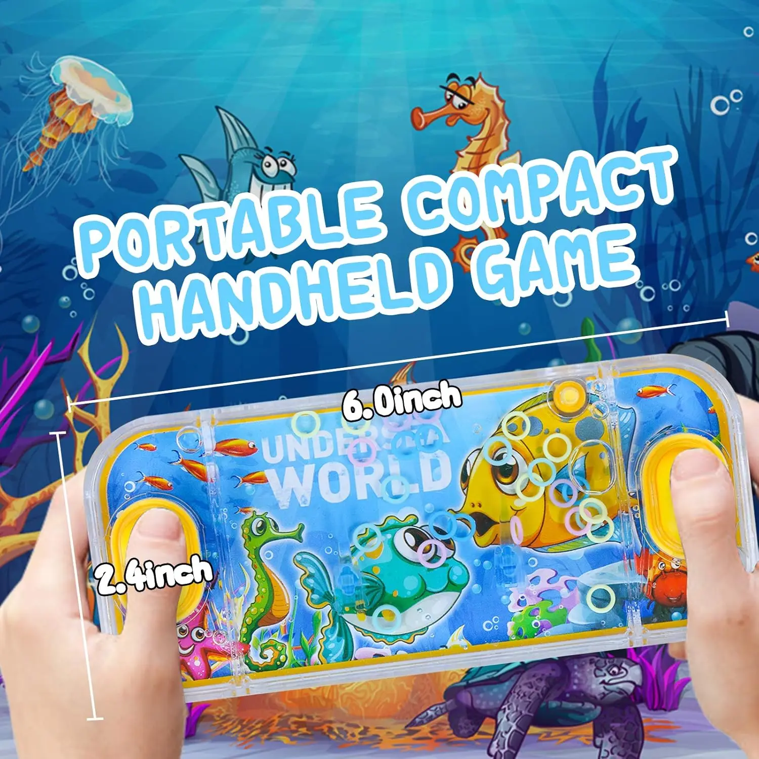 New Style Handheld kids ring toss Water Game Toys Dinosaur Unicorn Educational Toys Water Ring Hand Game