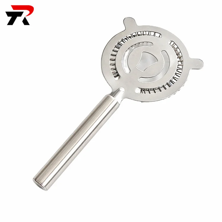 Cocktail Ice Strainer Stainless Steel Cocktail Strainer Gold Custom Fine Strainer Bar Tool Set