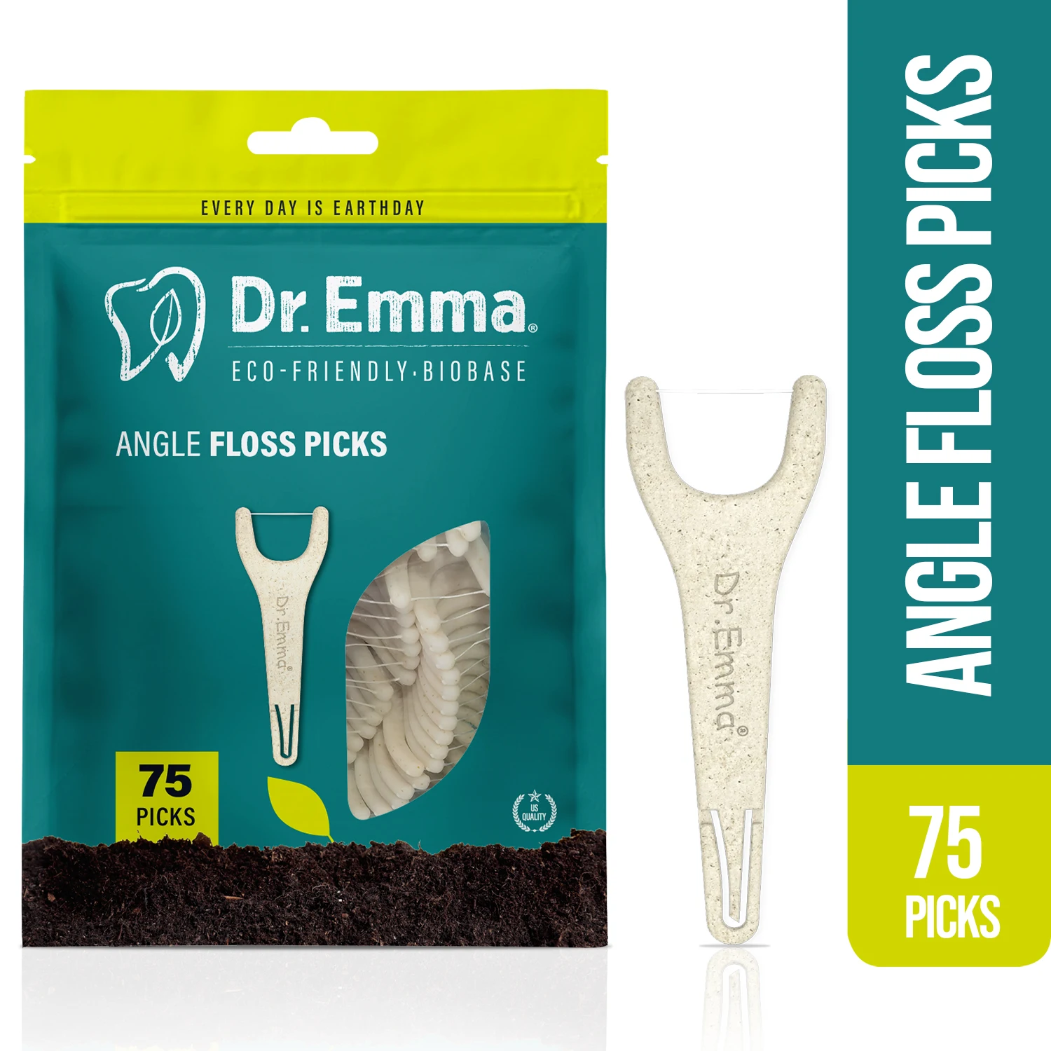 Eco Friendly Y Shape Toothpicks Mint Dental Picks Food Grade Handle Floss Sticks Dental Floss Picks