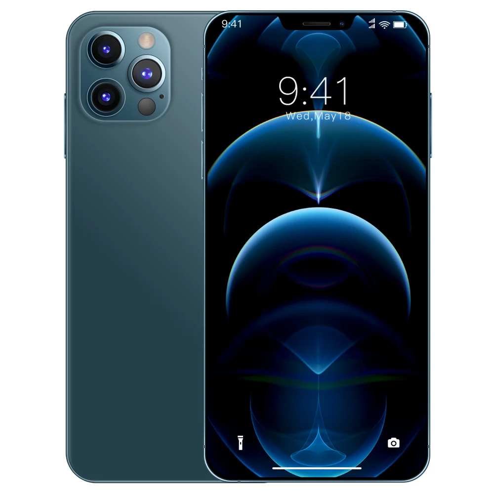  2020 Новый i12 Pro Max 6 7 дюймов дисплей смартфон 4 аппарат не привязан к оператору сотовой связи 8 + 512GB Android мобильных телефонов с двумя сим-картами для сотового