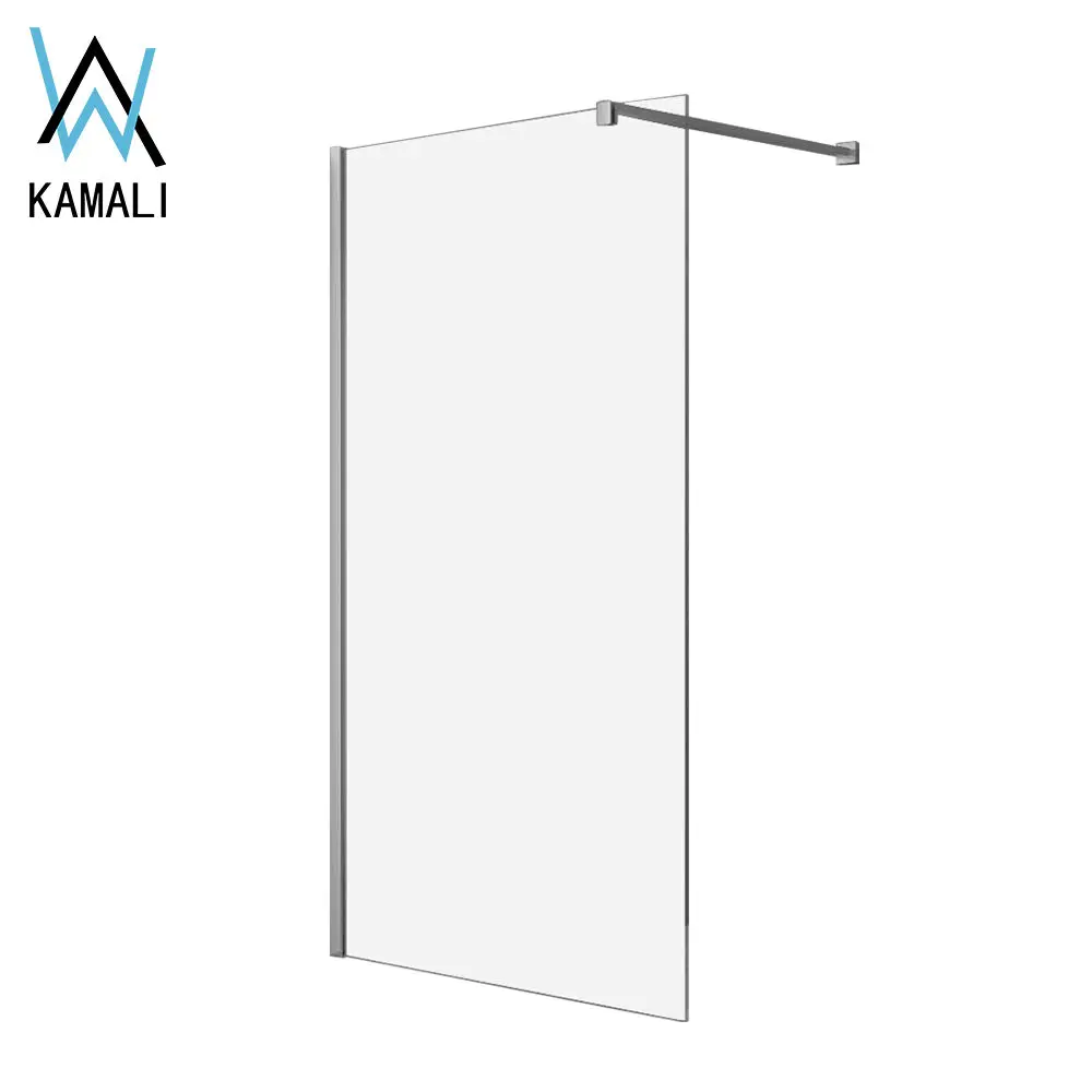 2022 Europe Normal Design High Quality Factory Price Customized Frameless Safe Clear Shower Wall Glass, Single Shower Door