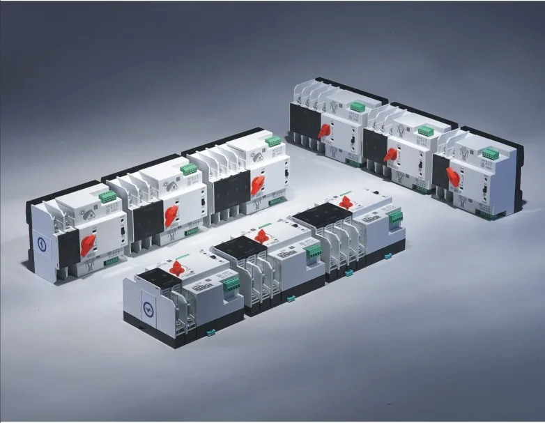 4P Din rail ATS 125A Electric controller Mini automatic transfer switch dual power Switch