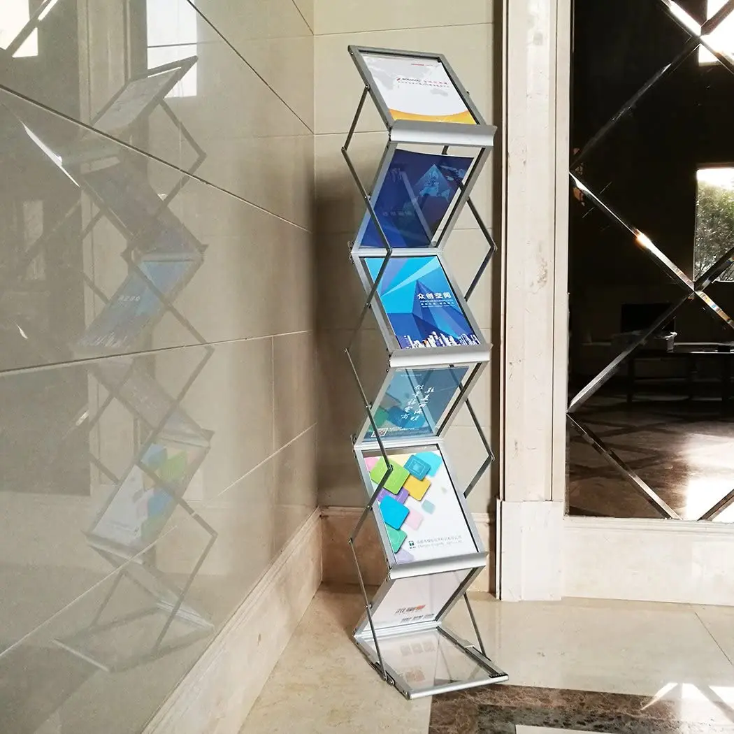 A4 Catalogue Shelf,portable magazine rack,Portable Brochure Stand