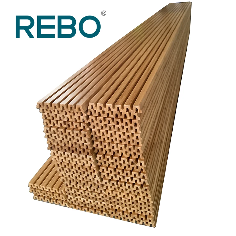 Popular design indoor decorative bamboo wooden wall ceiling panels