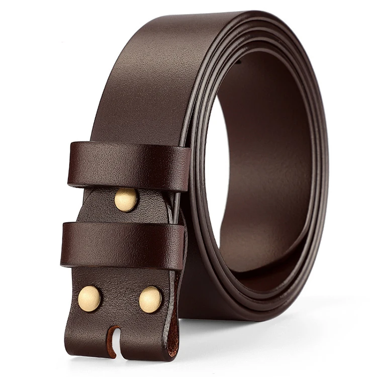 Хит продаж мужской кожаный ремень 38 мм Классический без пряжки