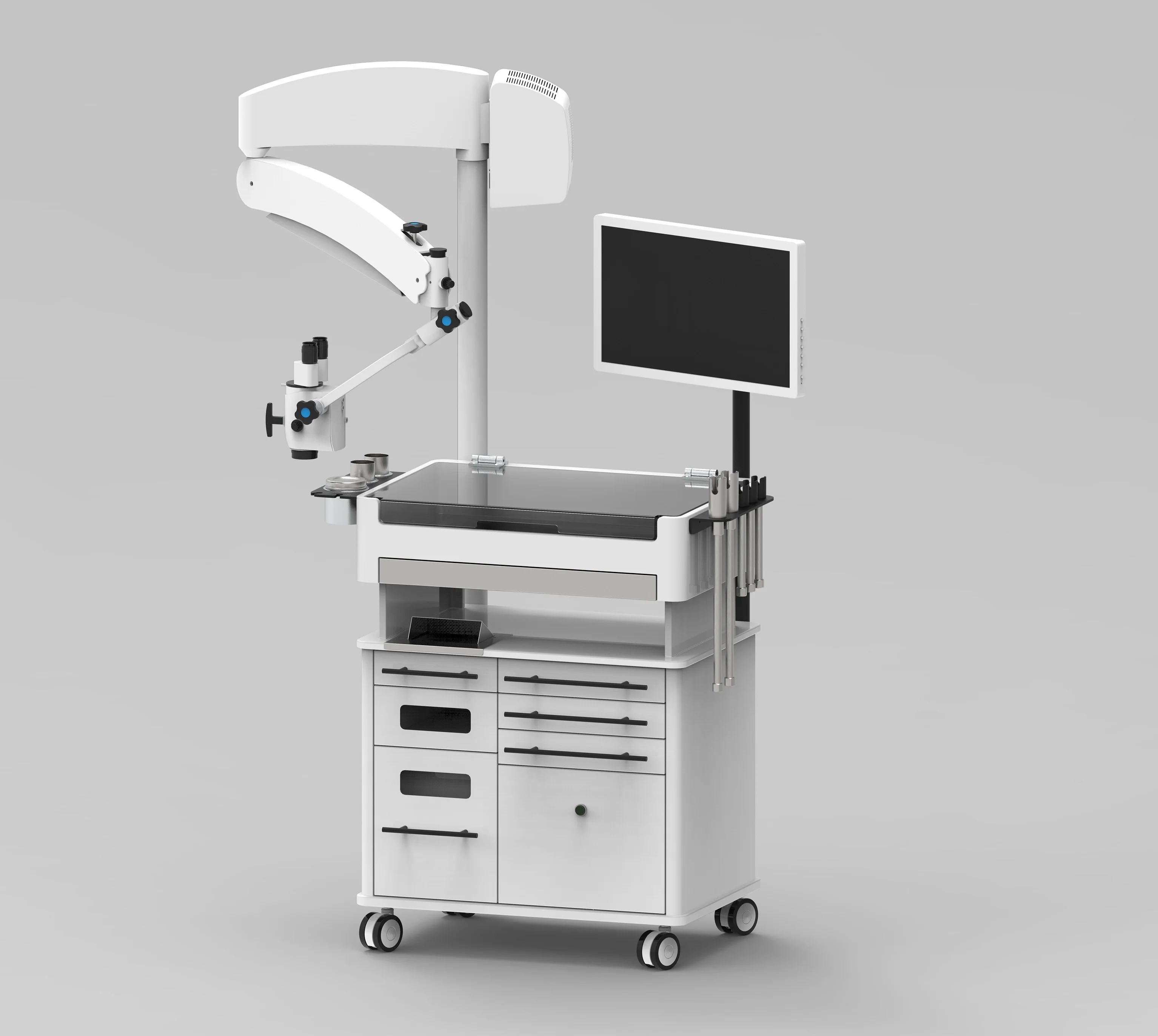 Steel mobile surgical ent dental equipment cabinets dental chair cabinet dental furniture cabinet