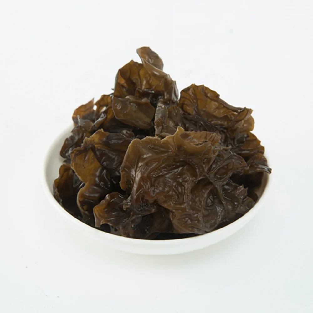 Dried black fungus ear mushroom