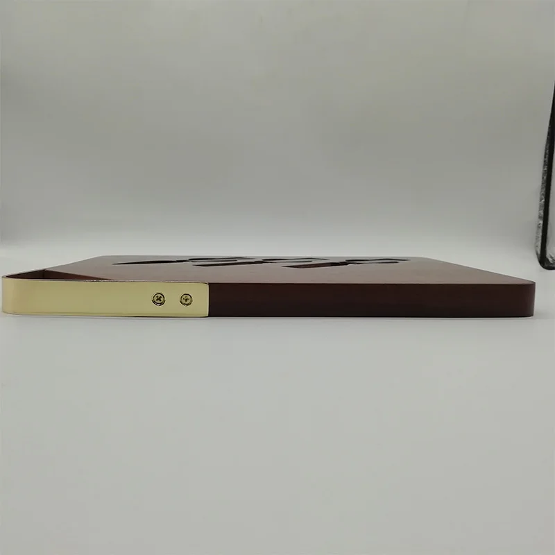 Natural Acacia Wood Chopping Board For Cheese Cutting With knife and fork