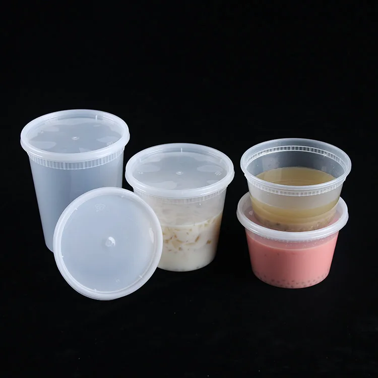 16 oz biodegradable stackable disposable commercial takeaway soup cup with sealing cover