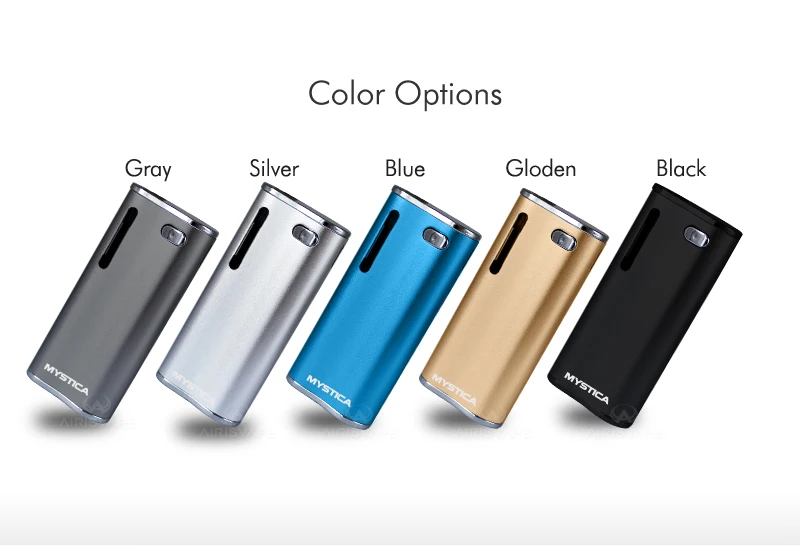 Airistech 650mAh Mystica 2 in 1 Vaporizers regular battery CBD /Wax Kit