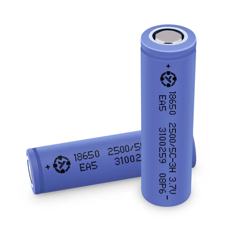 2500mAh 5C 18650 Power Lithium Battery Electric Products 3.7V 500 Cycles  Reprocessing