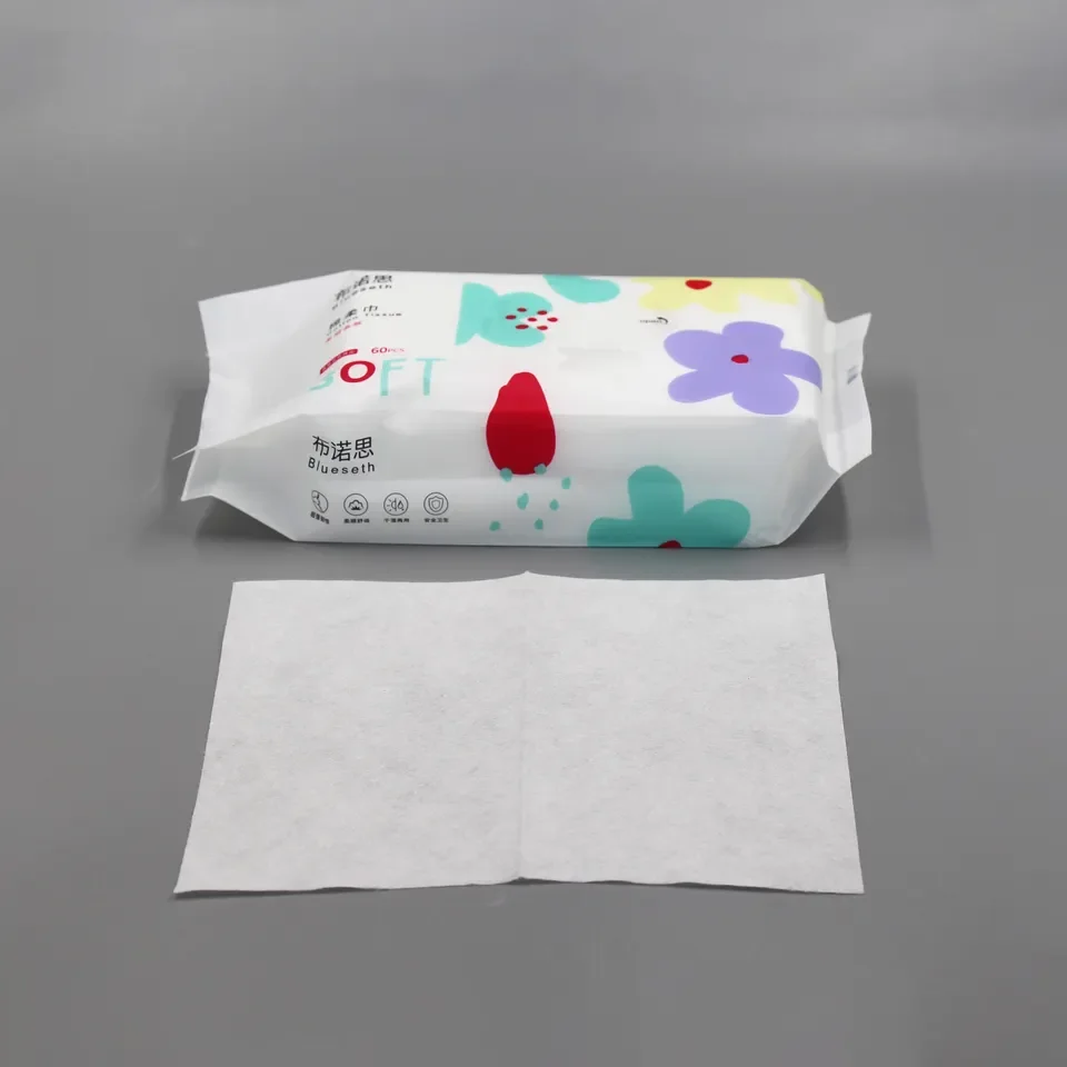 BCS Disposable Face Tissue Pearl Fabric Soft Cotton Face Tissue Soft Wipes