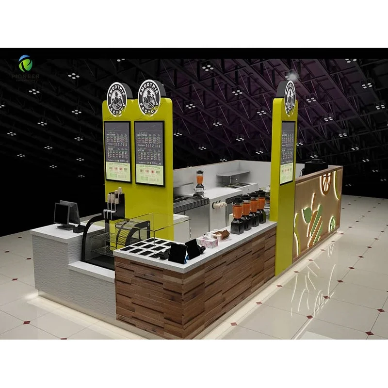 Pioneer Solid Wood Ice Cream Kiosk In Mall