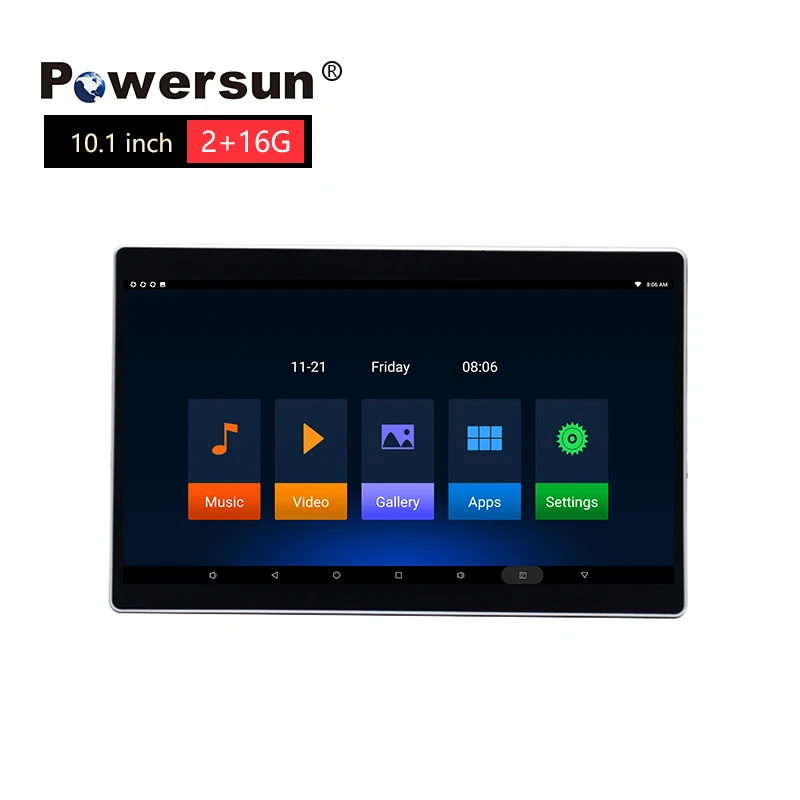 Powersun 10 1 дюймов 4K высокой четкости Android 12 Автомобильный рекламный дисплей